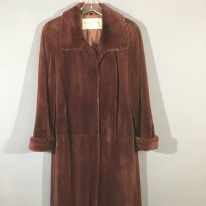 WOW! Sheared MINK fur coat purple plum Large 265